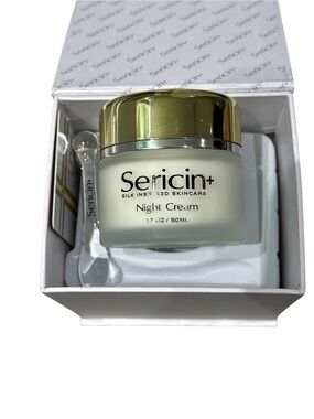Sericin Night Cream - Gold & White Moisturizing Night Treatment (50ml)